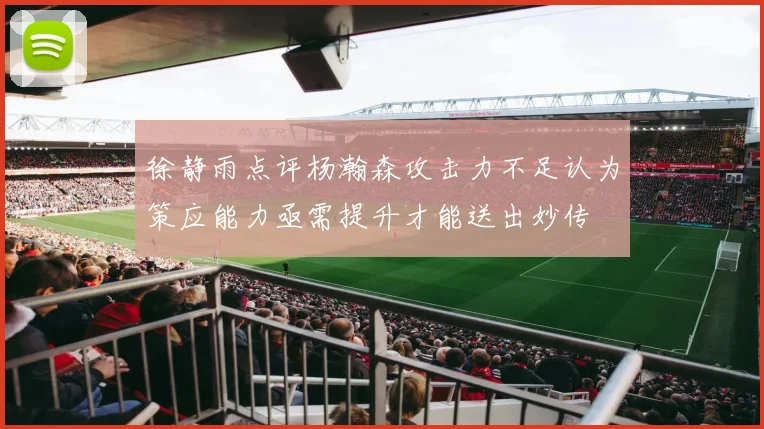 徐静雨点评杨瀚森攻击力不足认为策应能力亟需提升才能送出妙传